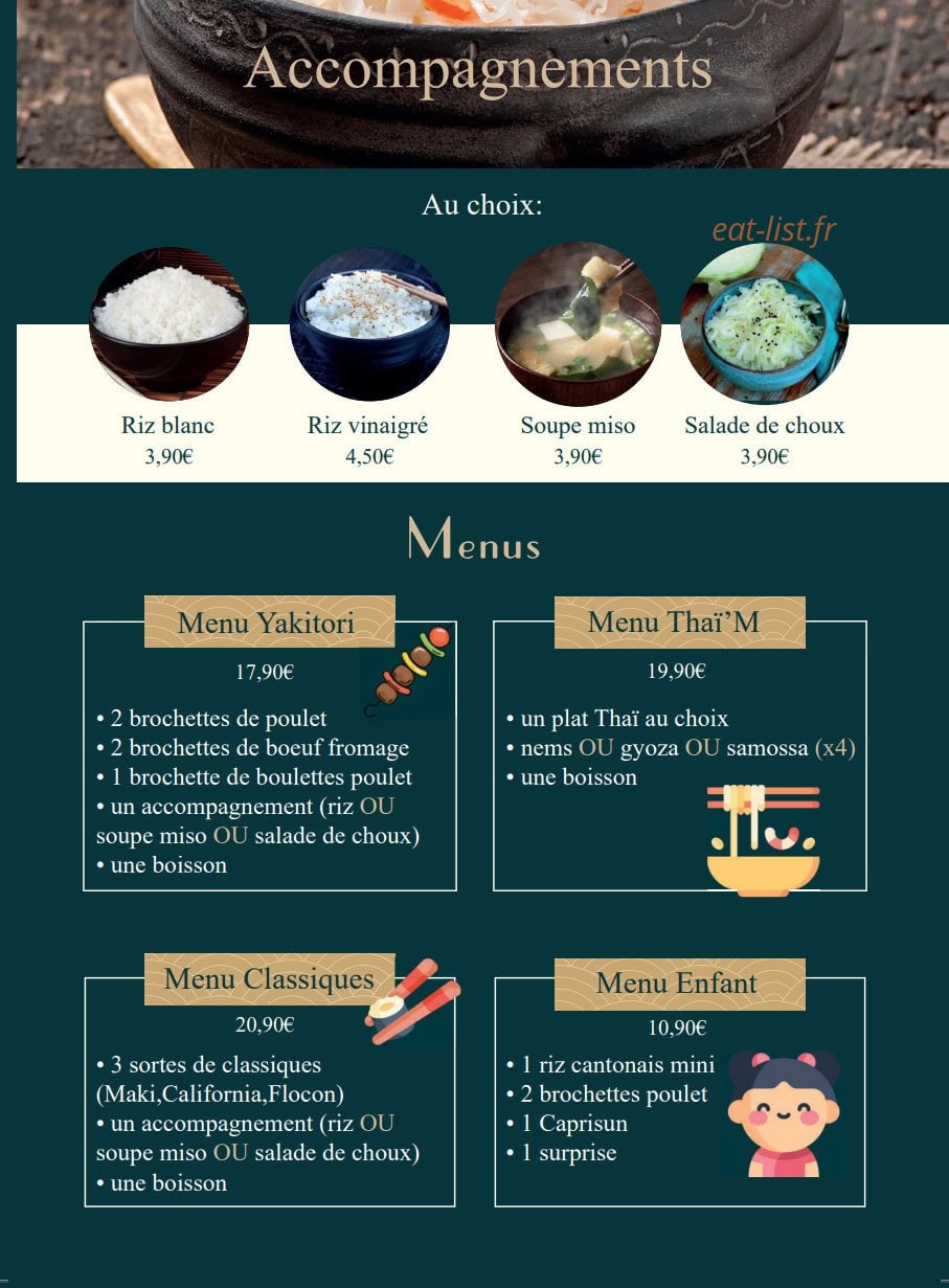 Sushi Thaï'M — carte page 5