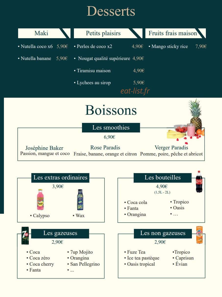 Sushi Thaï'M — carte page 7