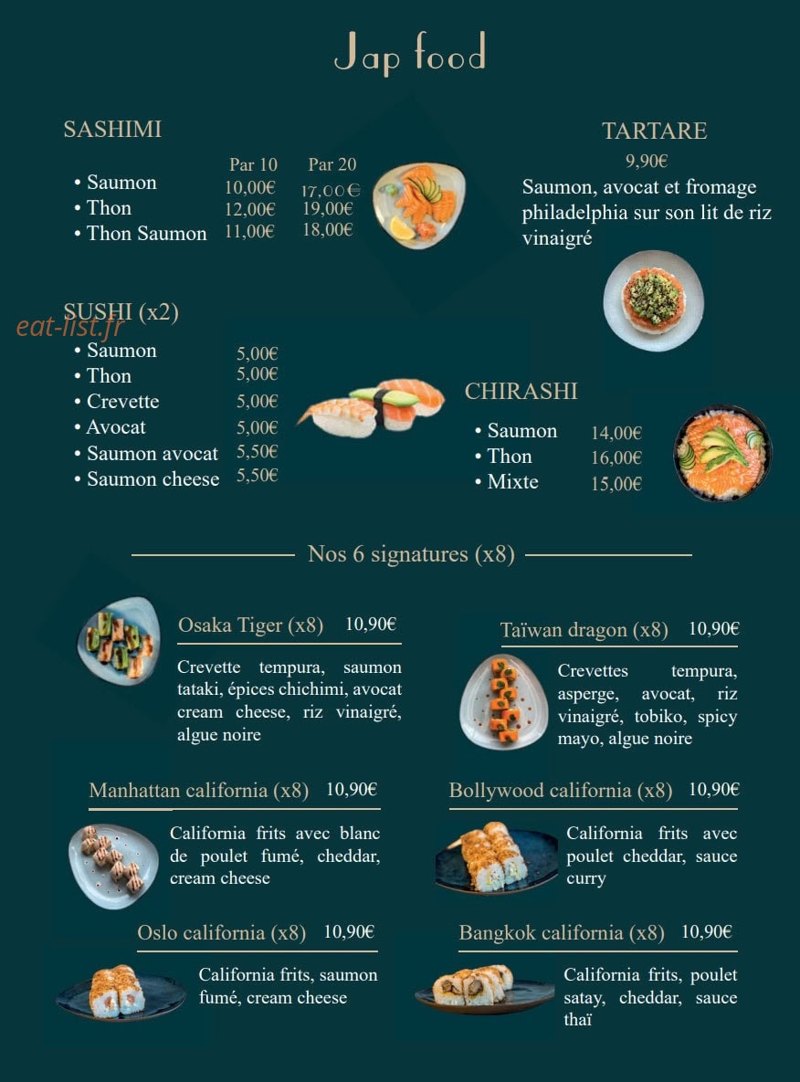 Sushi Thaï'M — carte page 4