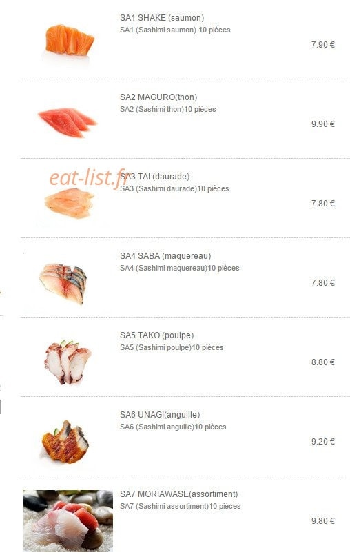 Yakitori — carte page 10