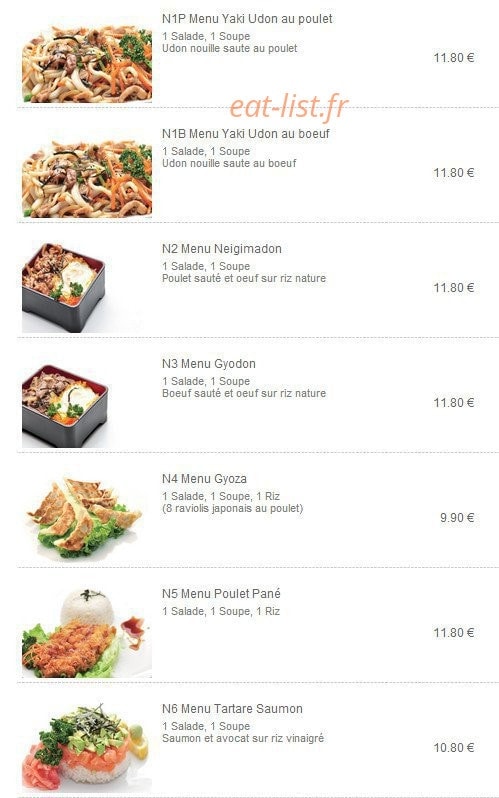 Yakitori — carte page 6