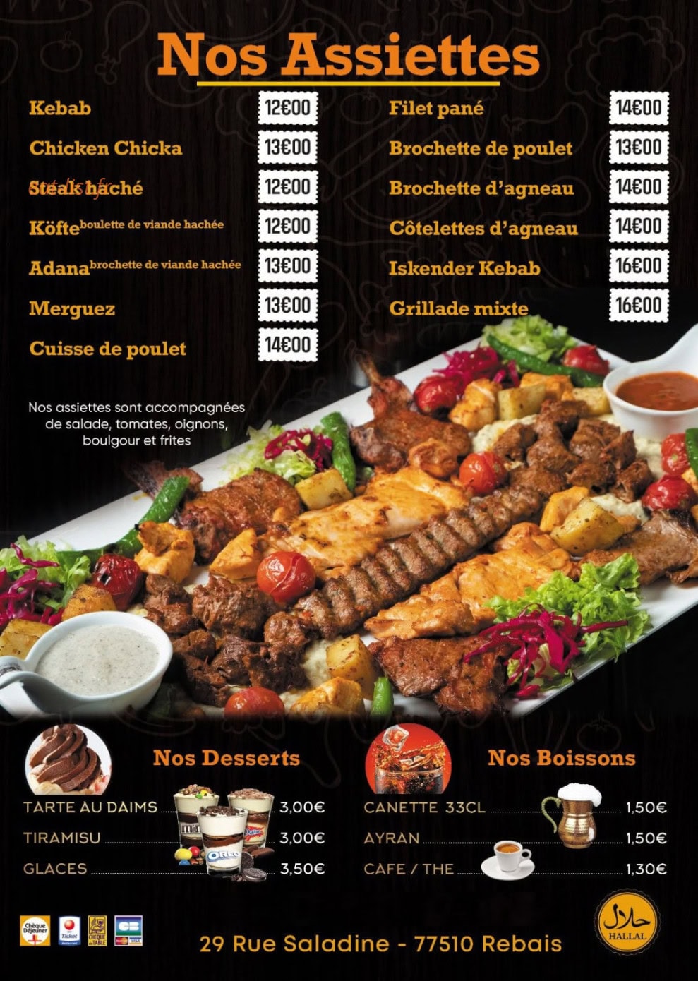 Bar des Trois Routes — carte page 1