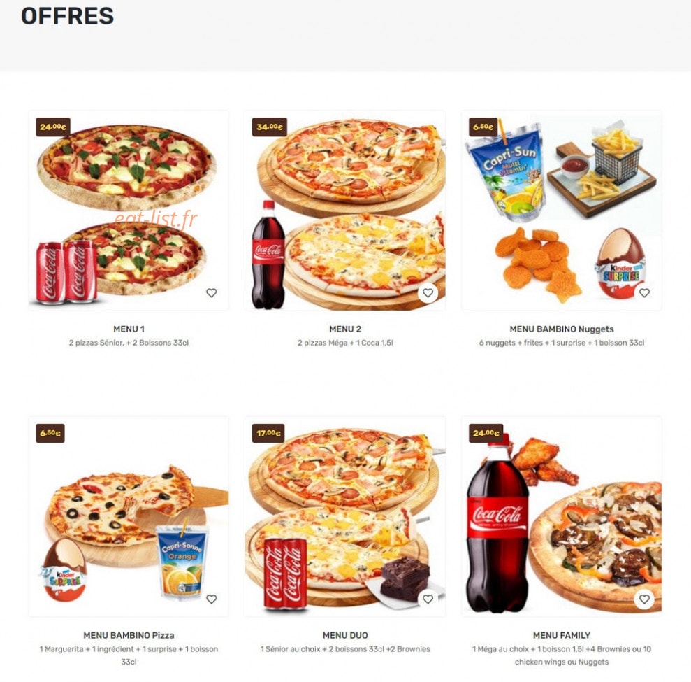 Casa pizza — carte page 6