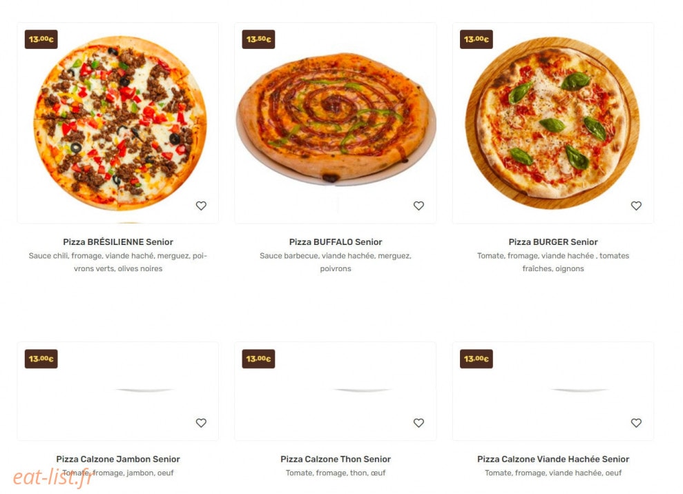 Casa pizza — carte page 2