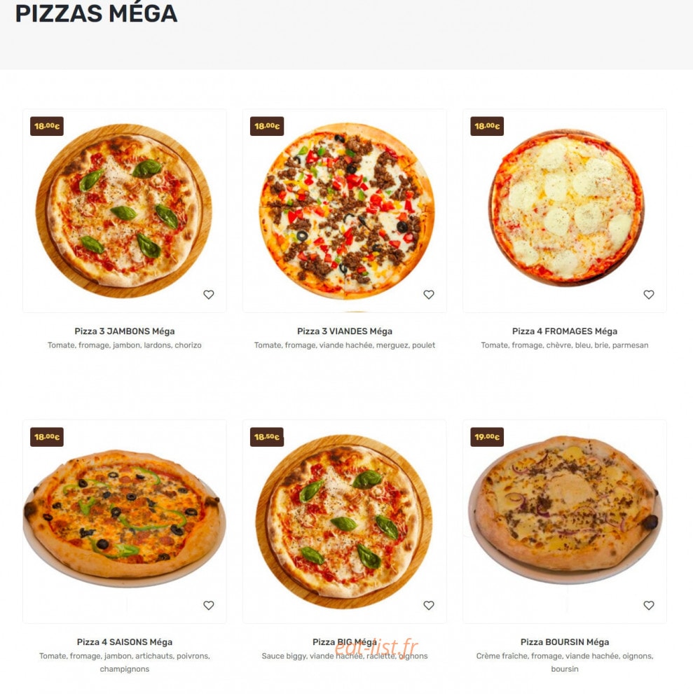 Casa pizza — carte page 3