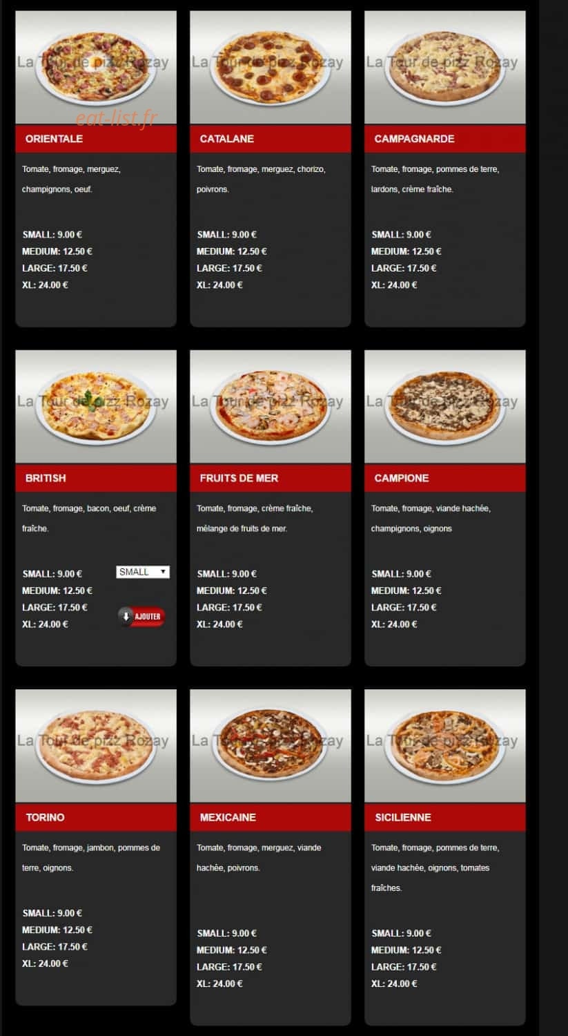 La Tour de Pizz — carte page 4