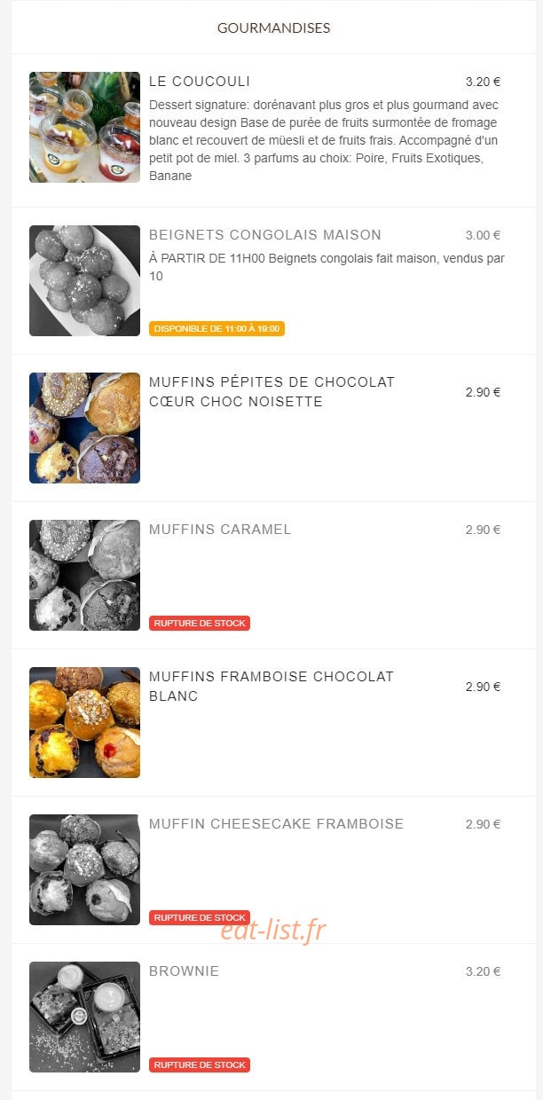Kitoko Coffee — carte page 4