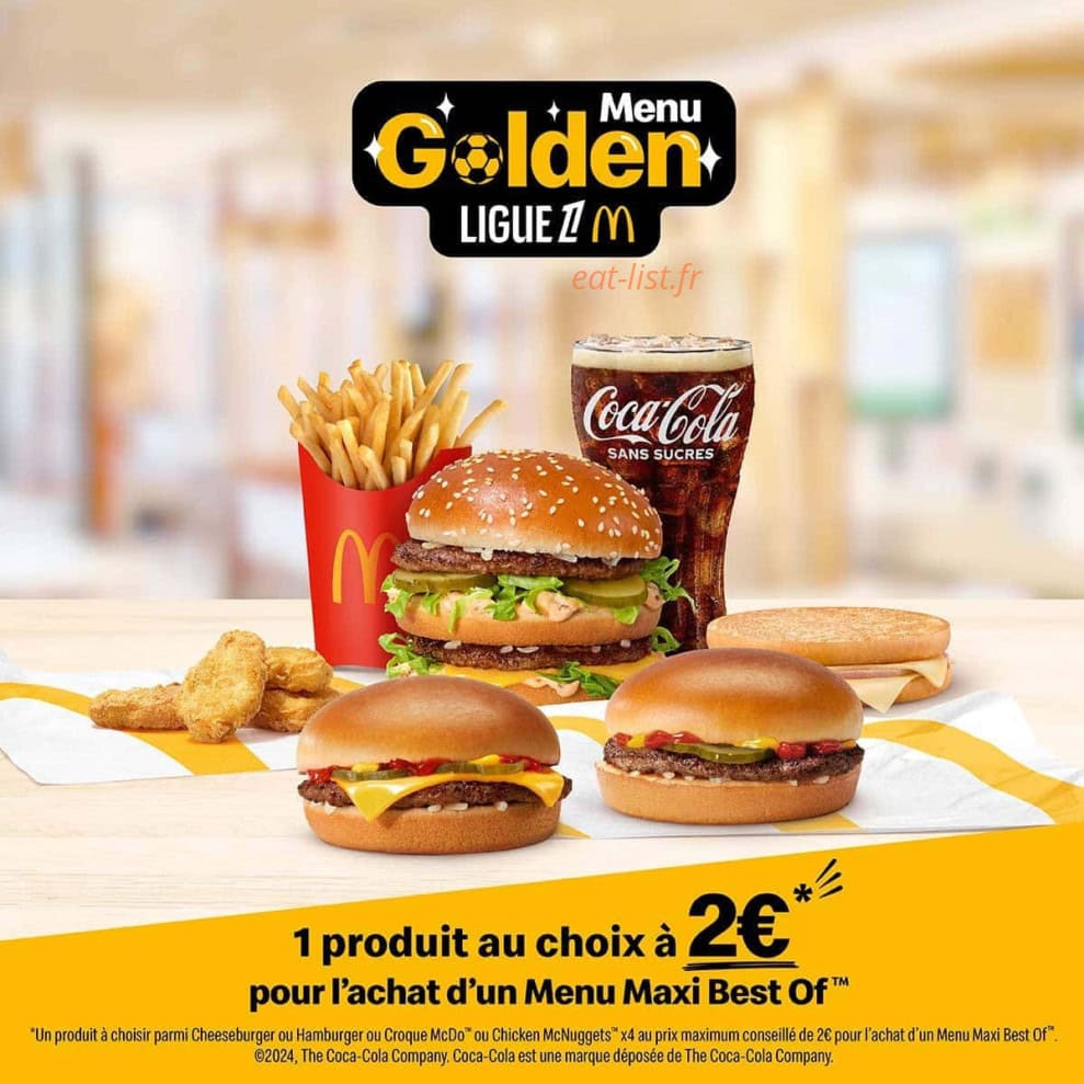 Mc Donald's — carte page 1