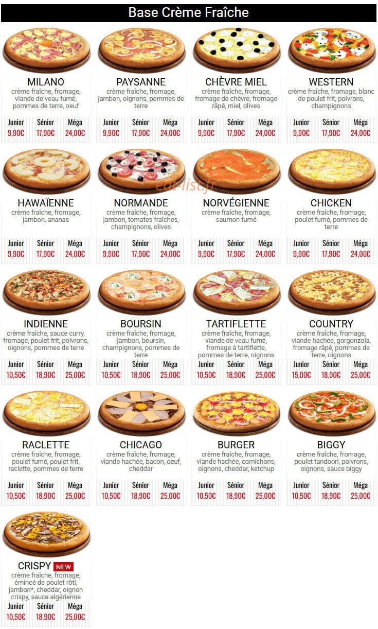 Poppie's pizza — carte page 2