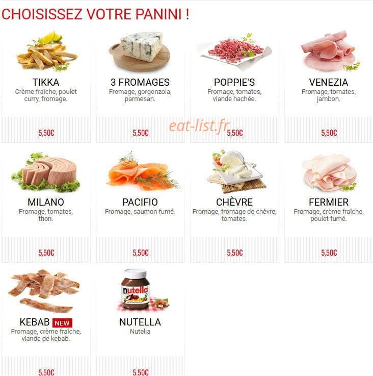 Poppie's pizza — carte page 5