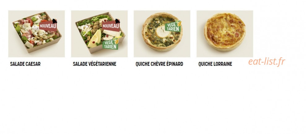 Brioche Dorée — carte page 2