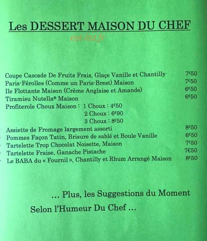 Le Fournil — carte page 4