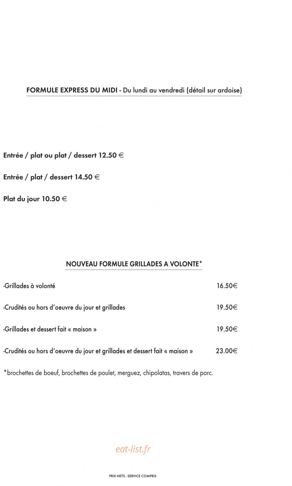 La Terrasse — carte page 3
