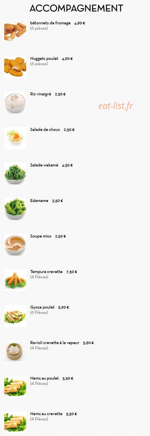 Genki Sushi — carte page 5