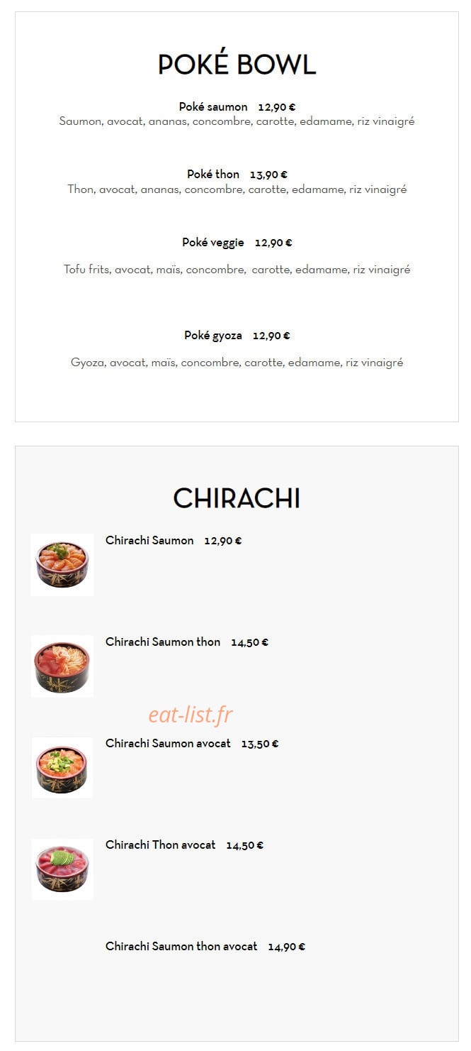 Genki Sushi — carte page 7