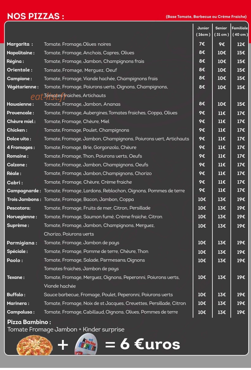 La Dolce Vita — carte page 2