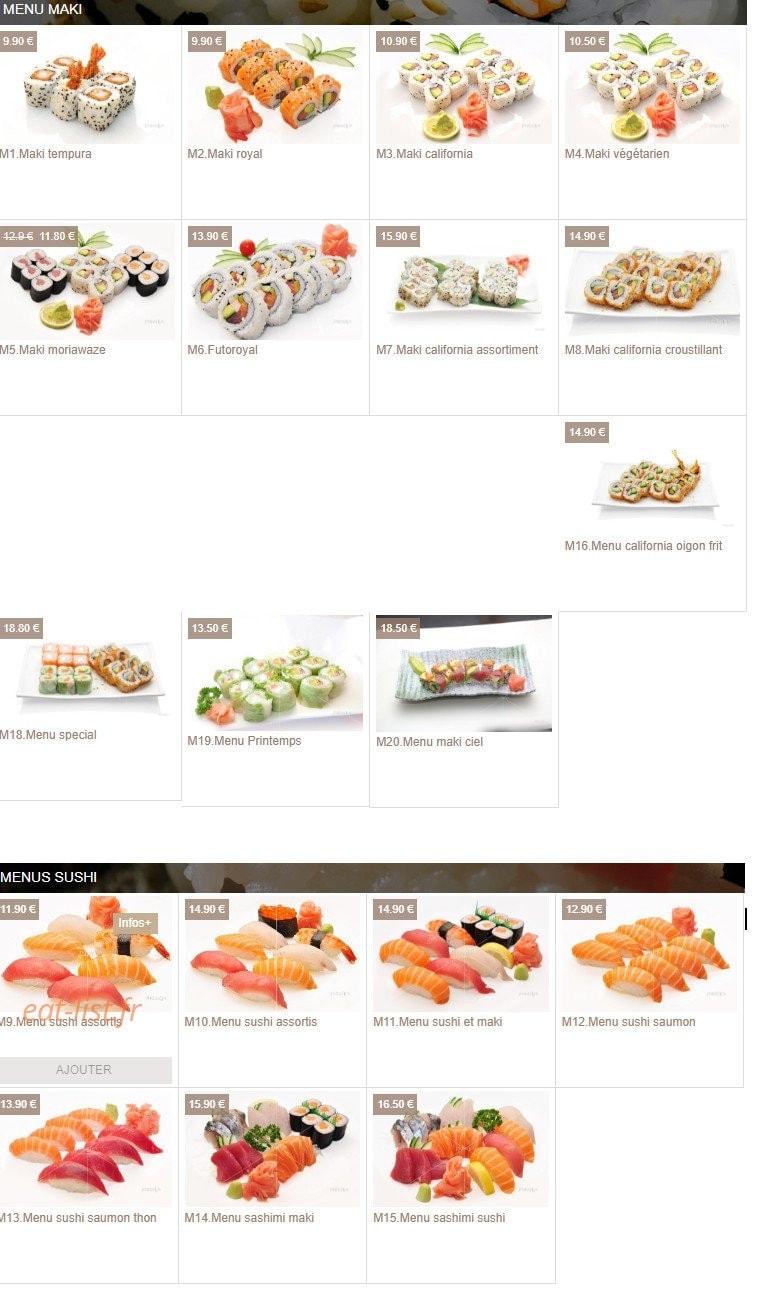 D.sushi — carte page 4