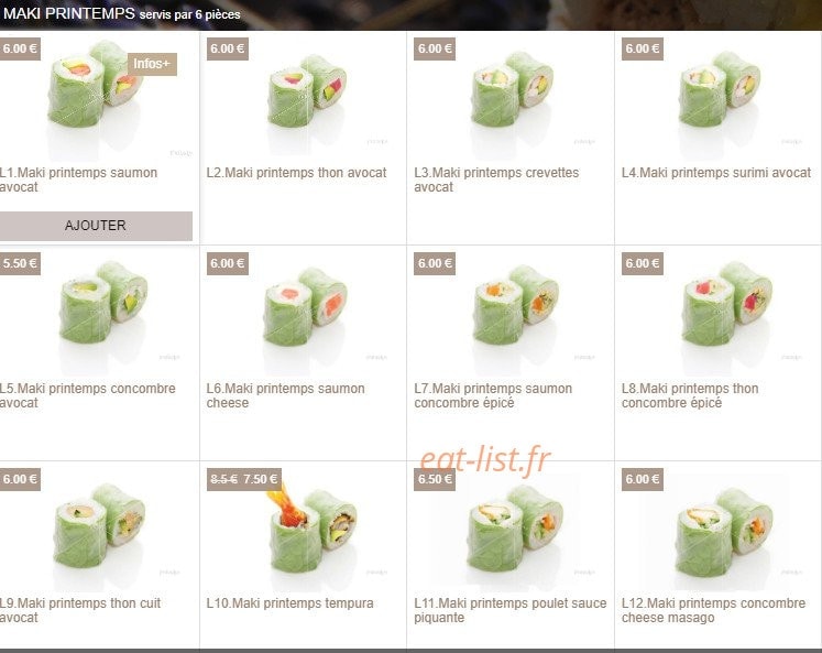 D.sushi — carte page 7