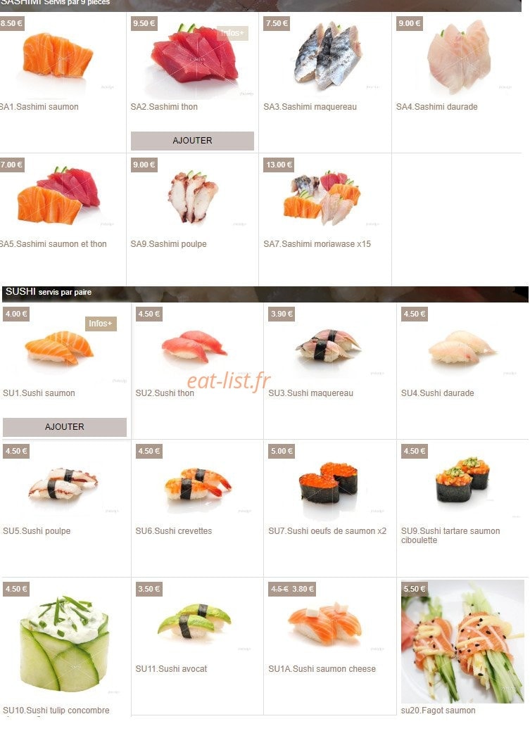 D.sushi — carte page 6