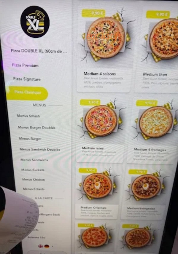 Carte et menu de Double XL à Bussy Saint Georges — Pizzas