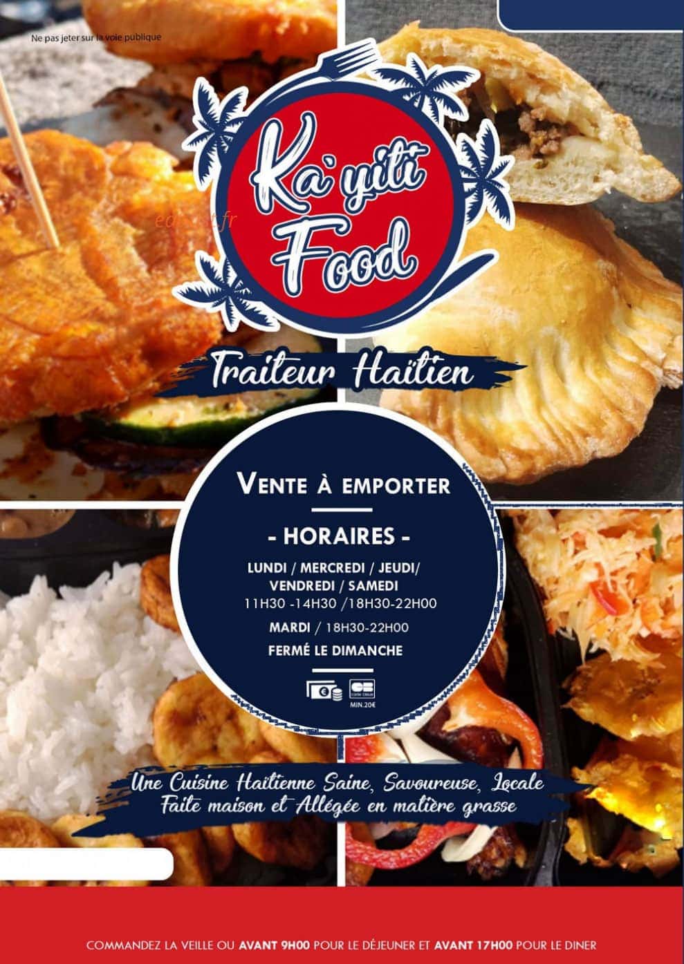 Carte et menu Ka'yiti Food Bussy Saint Georges