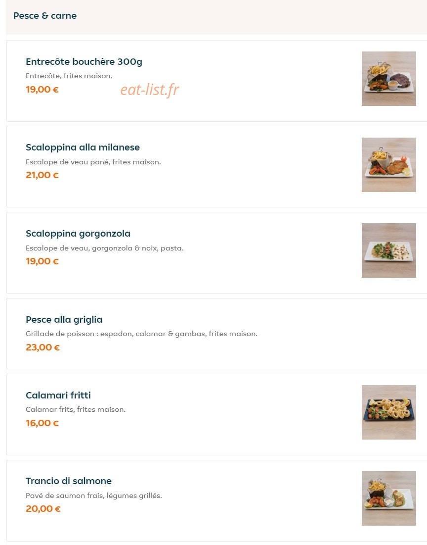 La Piazza — carte page 5