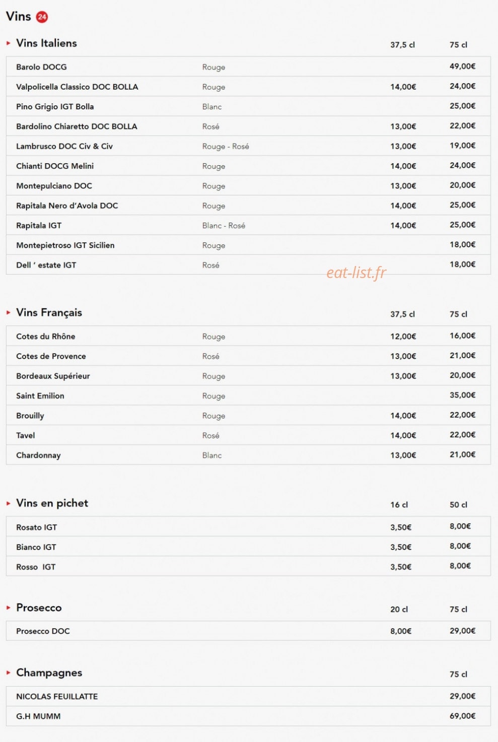 Pizza Di Roma — carte page 8