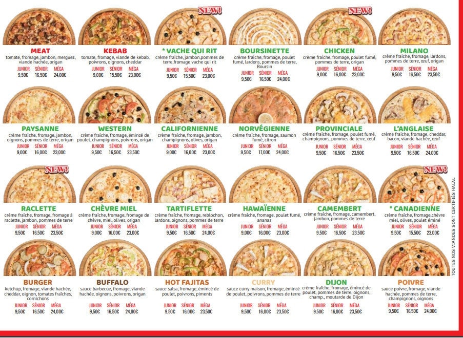 Pizza Hotimes — carte page 3