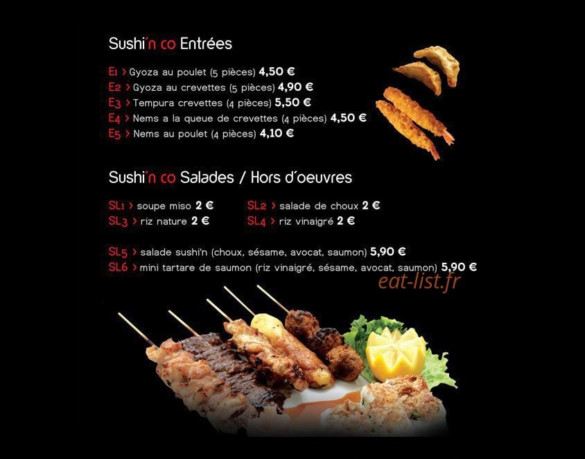 Sushi & CO — carte page 2
