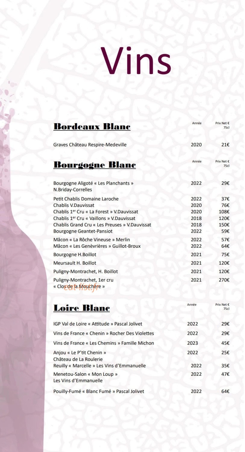 Le 10vins — carte page 4