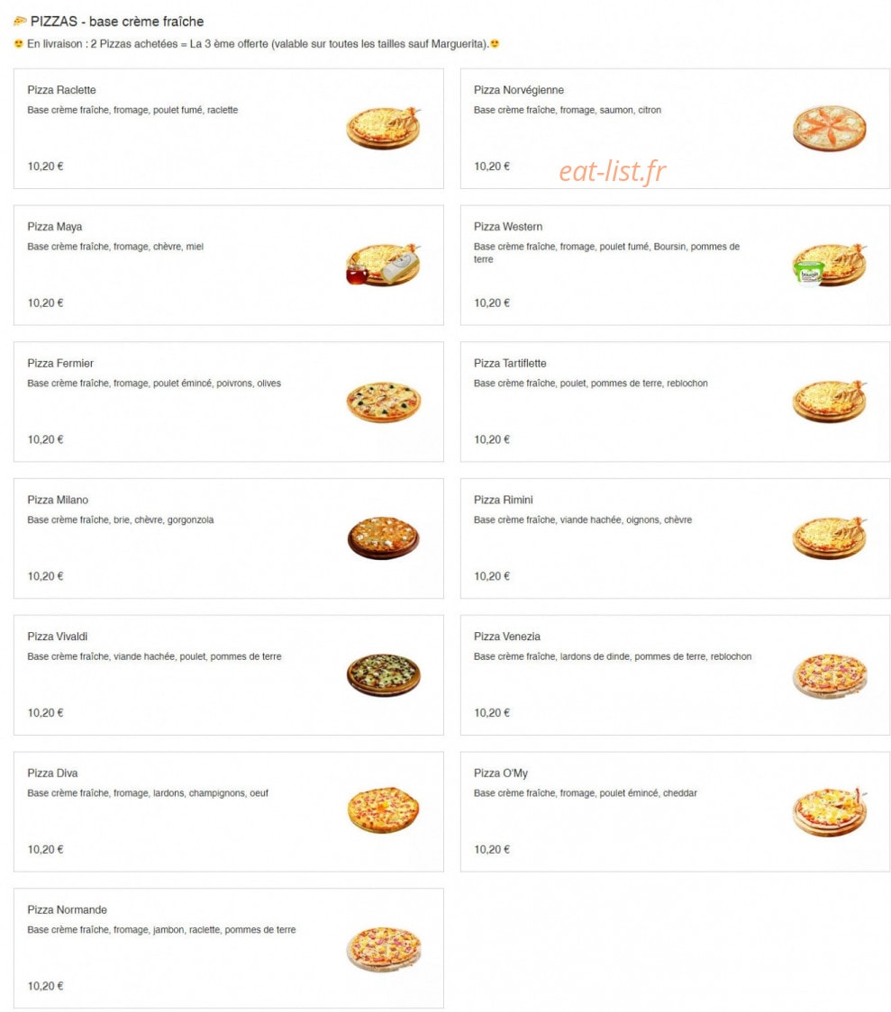Ô My Food — carte page 4