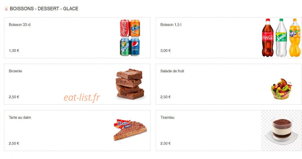 Ô My Food — carte page 8