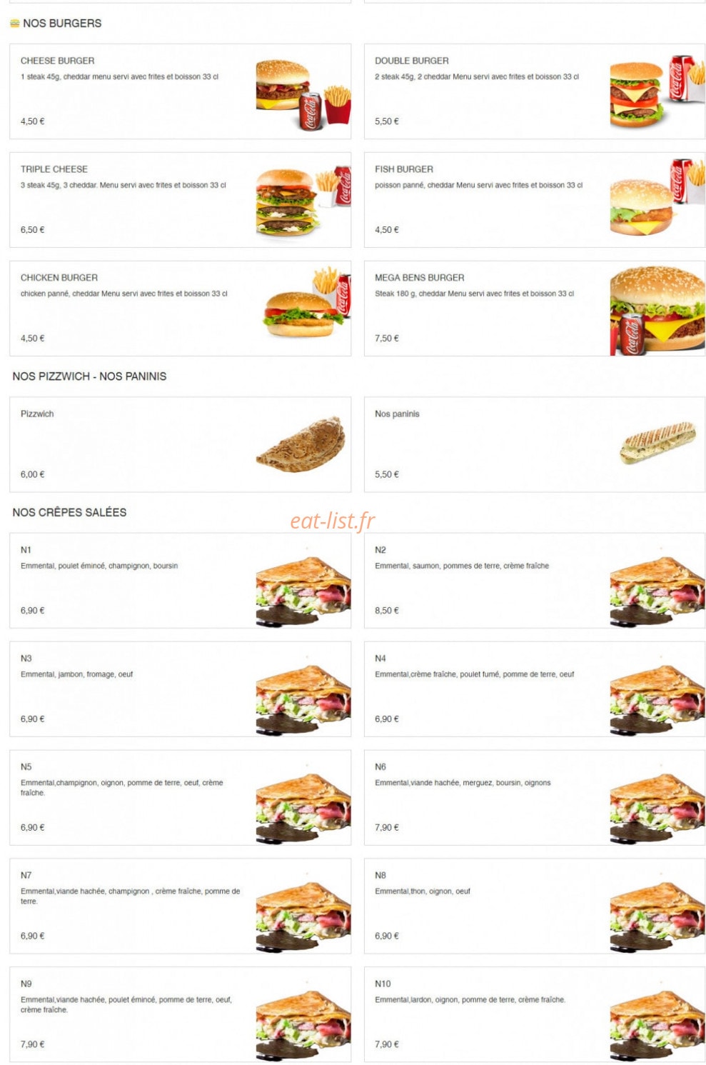 Ô My Food — carte page 6