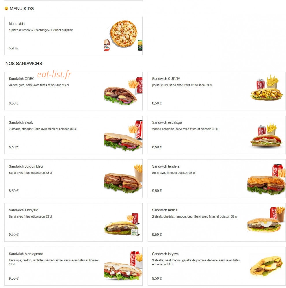 Ô My Food — carte page 5