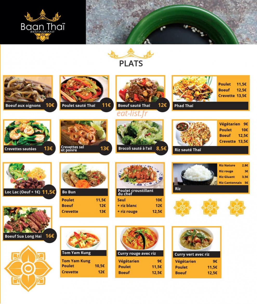 Baan Thai 88 — carte page 2