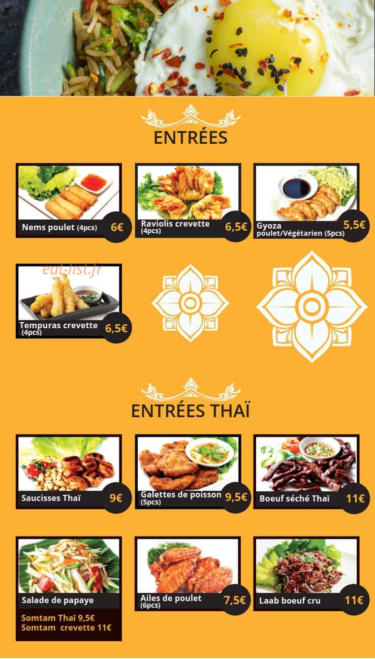 Baan Thai 88 — carte page 1