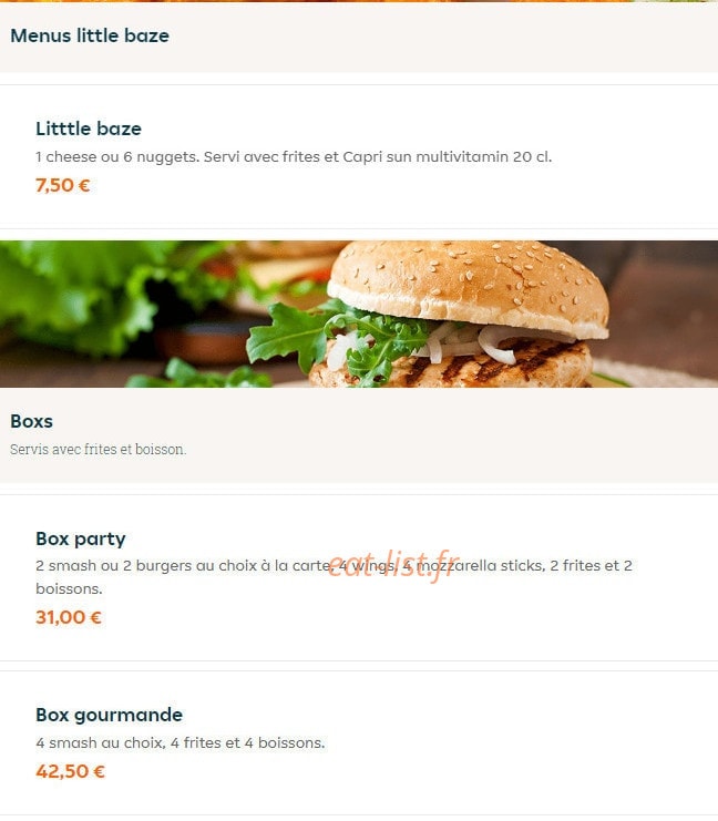 La Baze — carte page 6