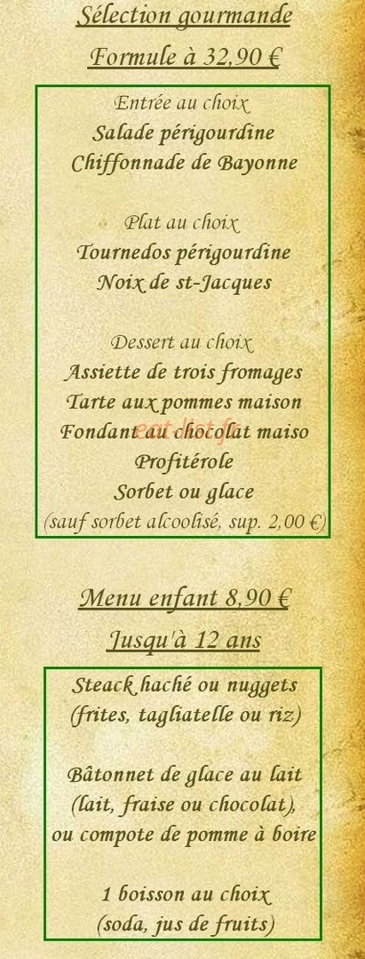 Auberge du Bréon — carte page 9