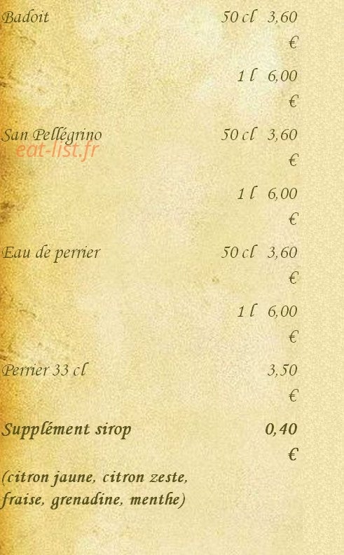 Auberge du Bréon — carte page 6