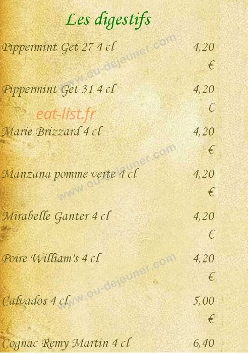 Auberge du Bréon — carte page 7