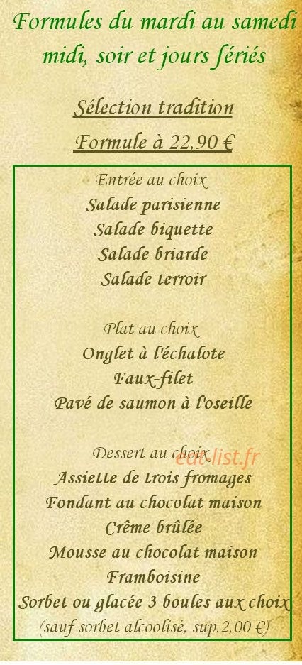 Auberge du Bréon — carte page 8
