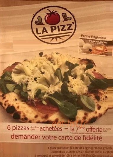 La Pizz — carte page 1