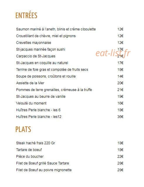 Le Relais de Barbizon — carte page 2