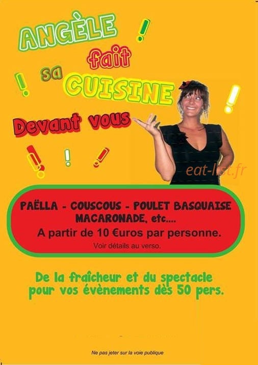 Angèle Fait Sa Cuisine — carte page 1