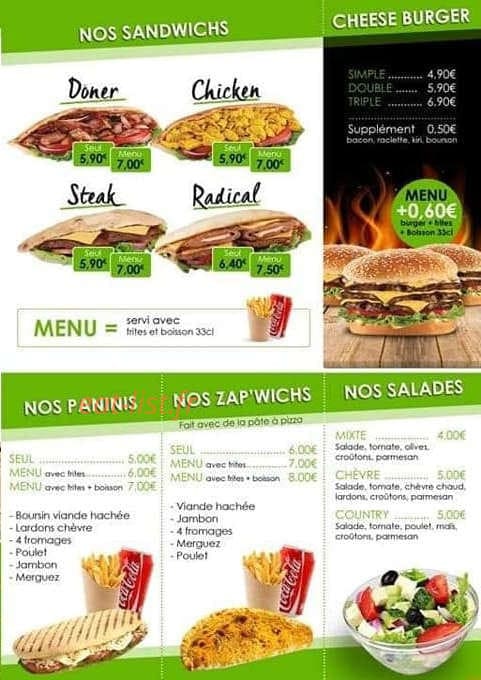 Gusto pizza — carte page 3