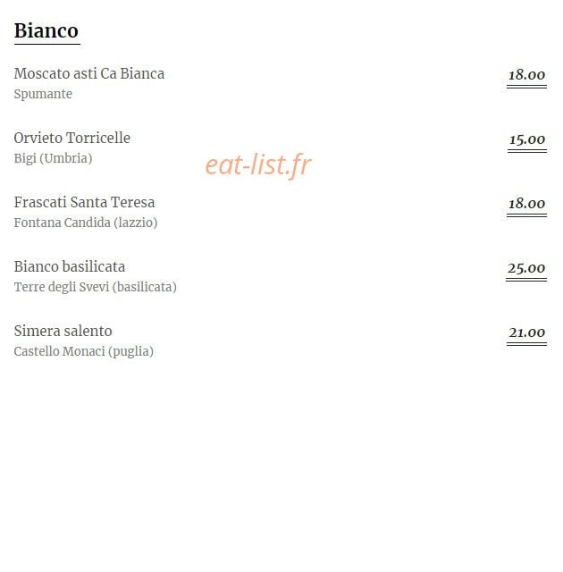 La Cucina — carte page 8
