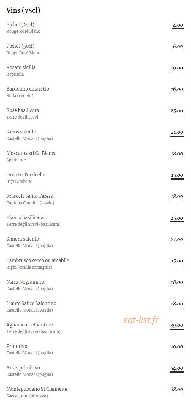 La Cucina — carte page 7