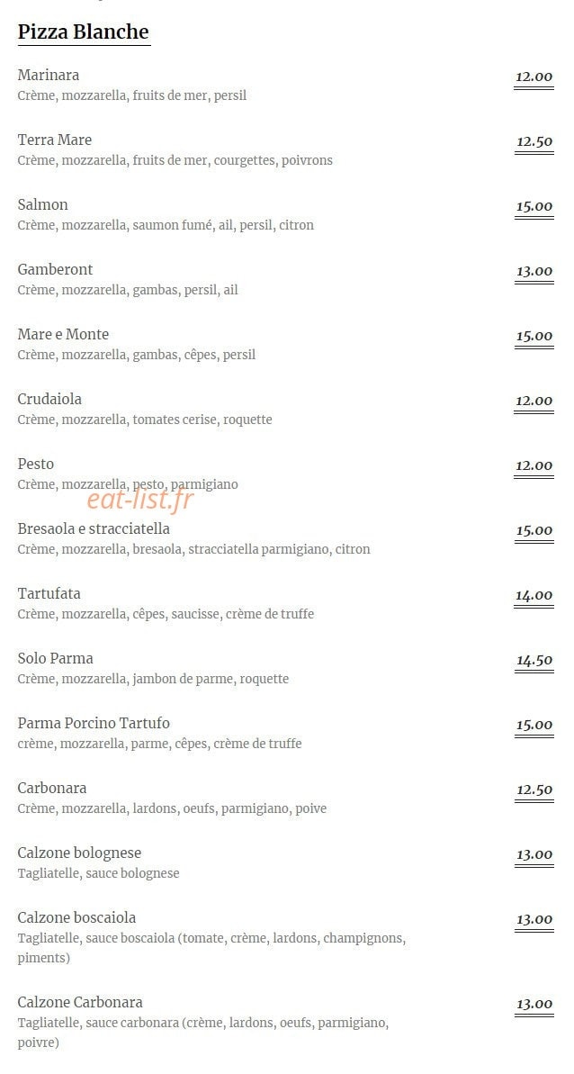 La Cucina — carte page 5