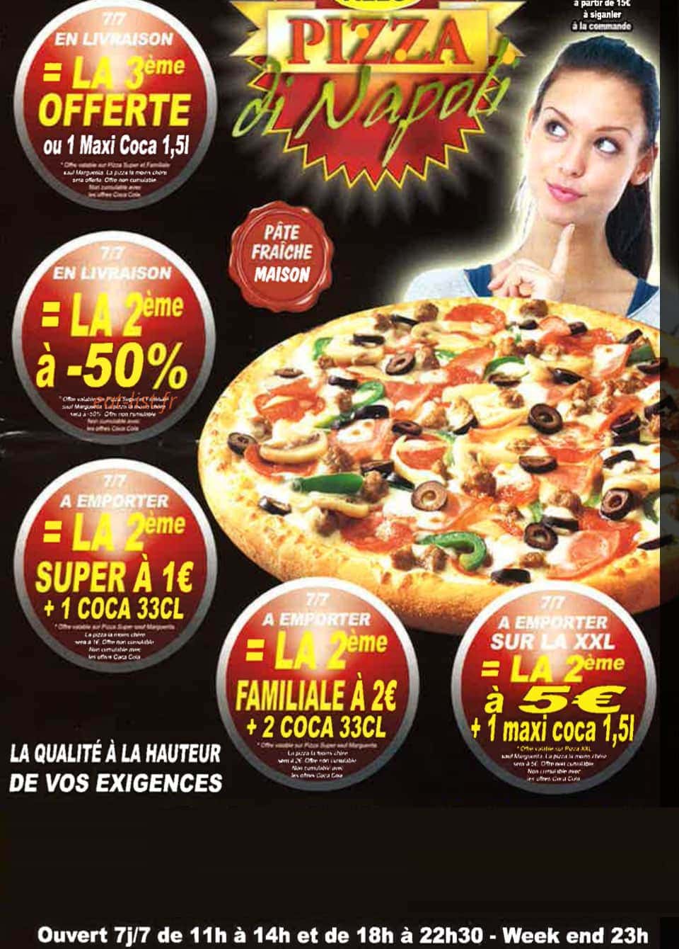 Di Napoli Pizza — carte page 1