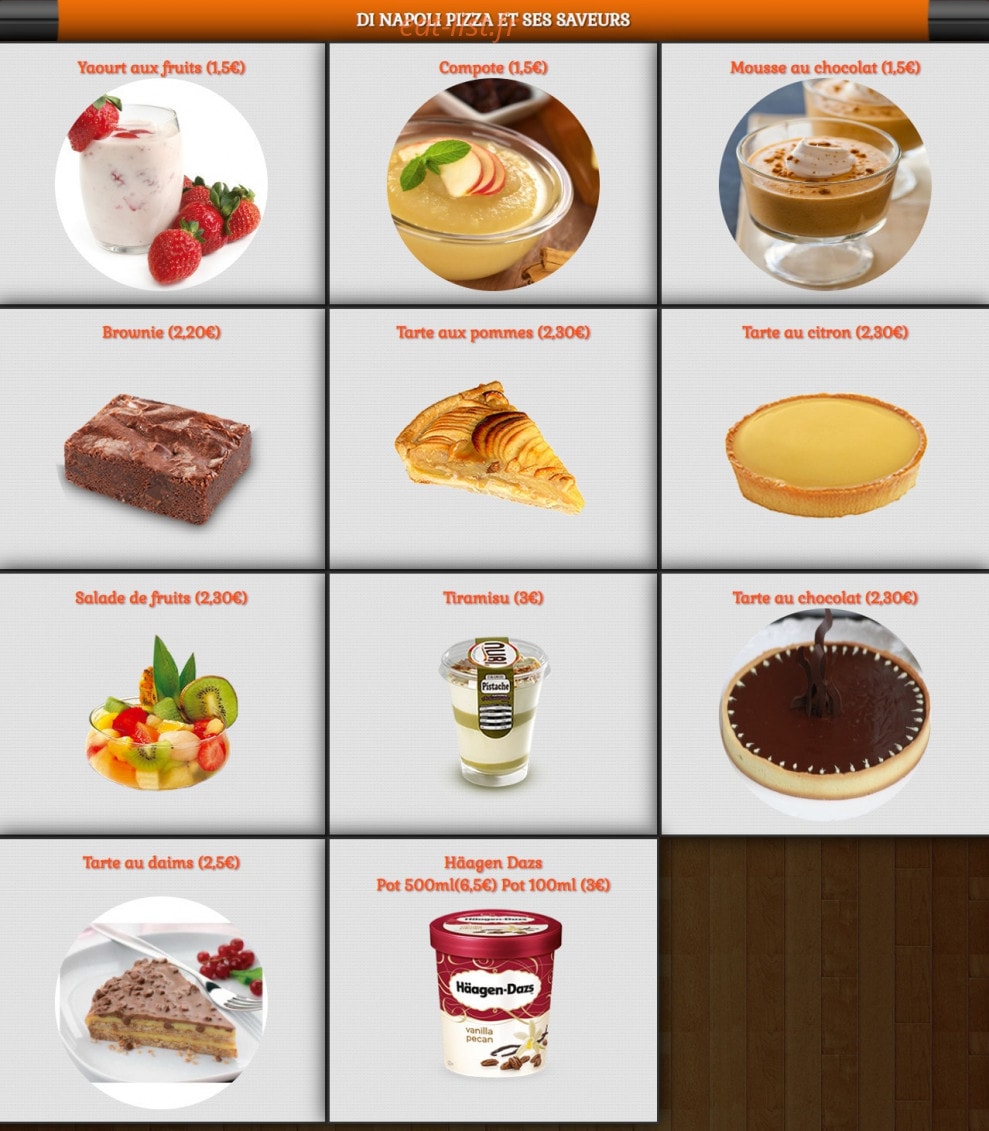 Di Napoli Pizza — carte page 13